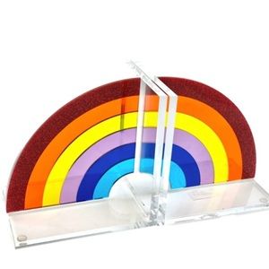 Acrylic Rainbow Bookends- New!